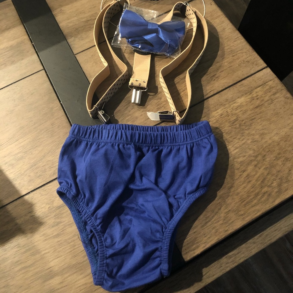 Royal Blue Baby Boy Smash Cake Outfit 1st birthday